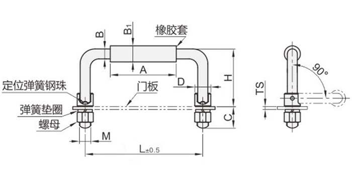 折疊拉手