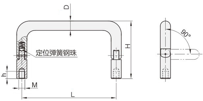 折疊拉手