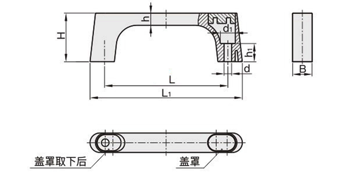 方形拉手
